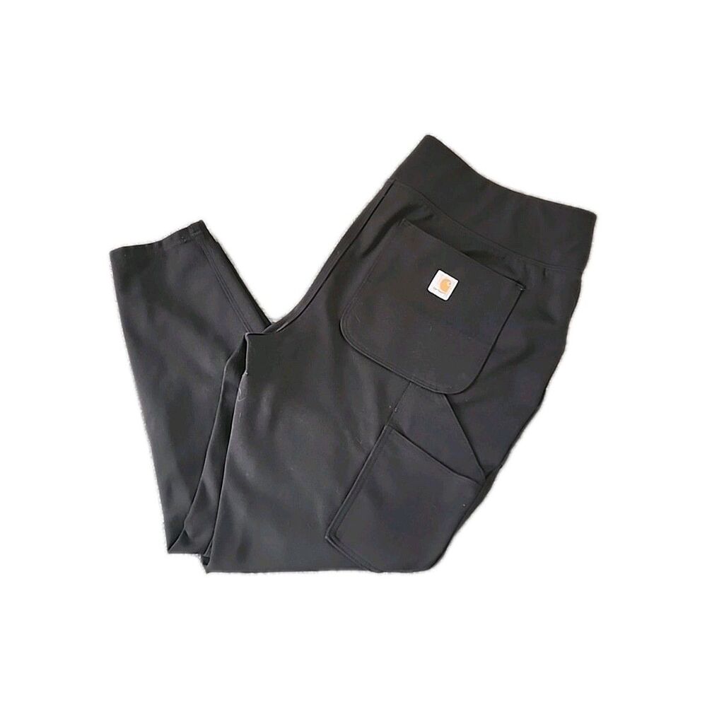 Carhartt Pants Women's Plus Size 1X Force Fitted Utility Leggings Black 102482